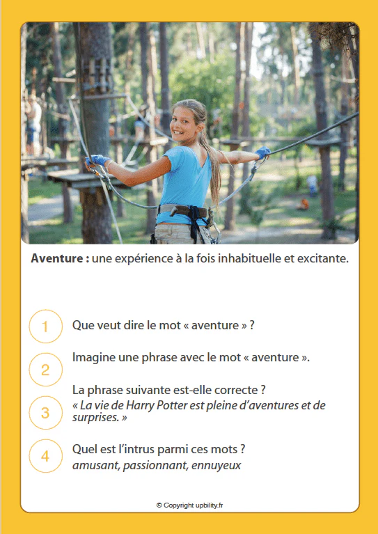 FICHES ILLUSTRÉES | Développement du vocabulaire (8-10 ans) - Image 3