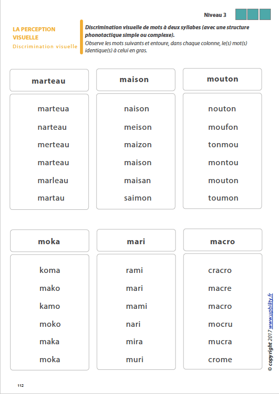 Les capacités de perception visuelle pour les enfants dyslexiques | Partie 6 : La discrimination visuelle - Image 7
